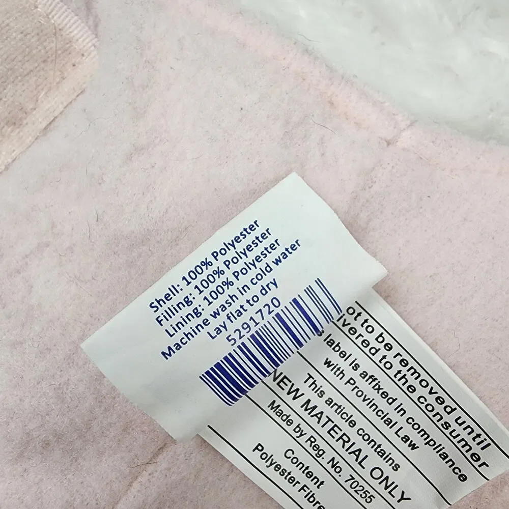 Top Paw Pink Fur Velcro Dog Coat Size Large